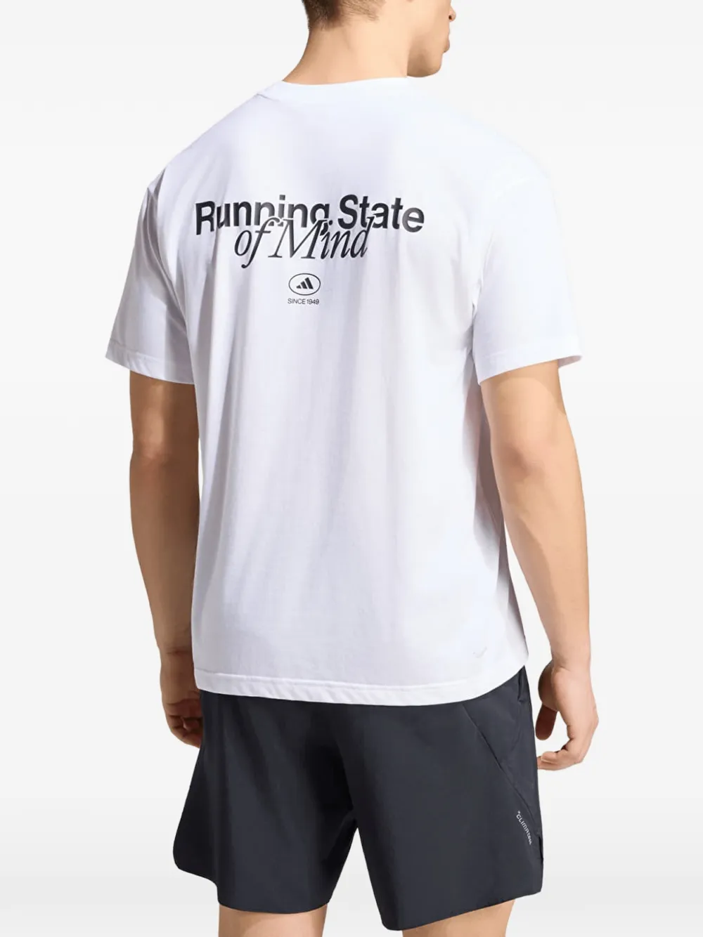 adidas Running State Of Mind graphic-print T-shirt Wit
