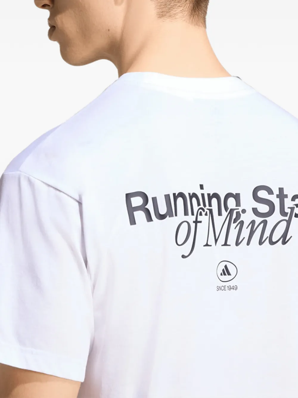 adidas Running State Of Mind graphic-print T-shirt Wit