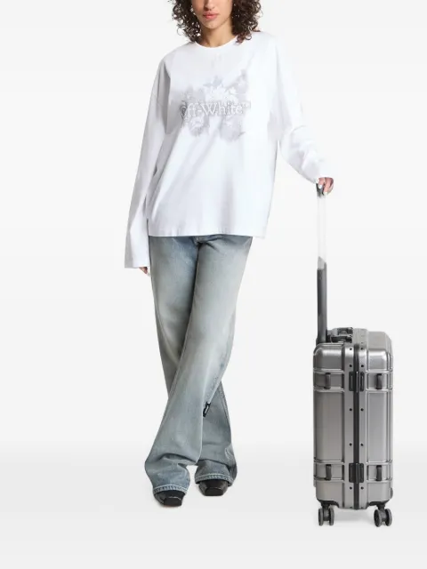 Off-White  t-shirt Crystal Flower L/S à manches longues