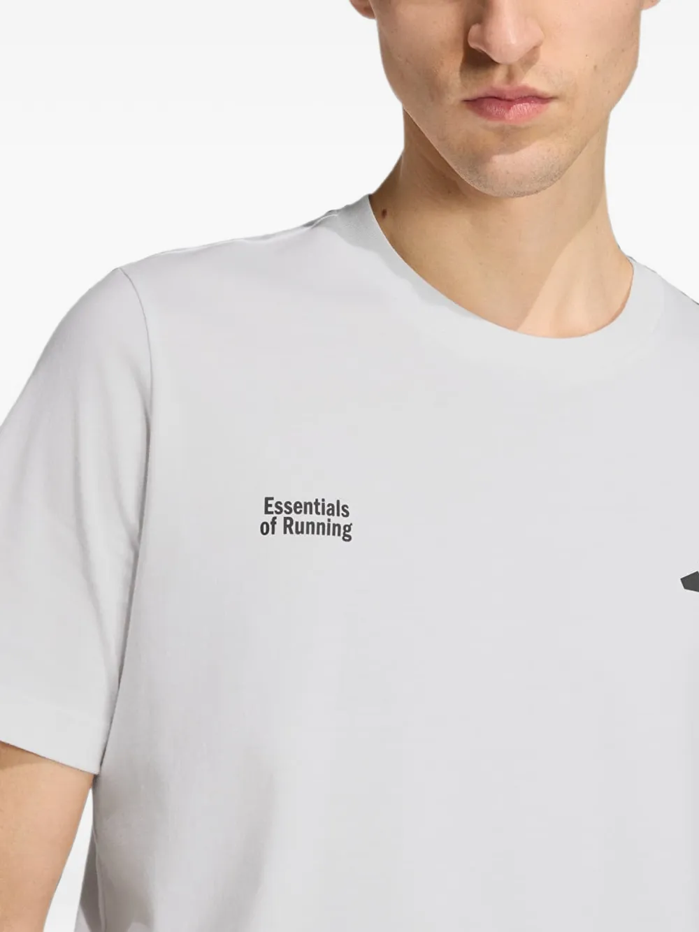 adidas Run Essentials graphic-print T-shirt Wit