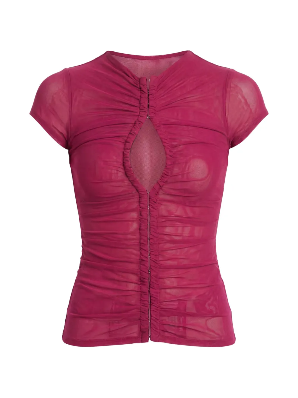 AXEL 113 Gia ruched cut-out T-shirt