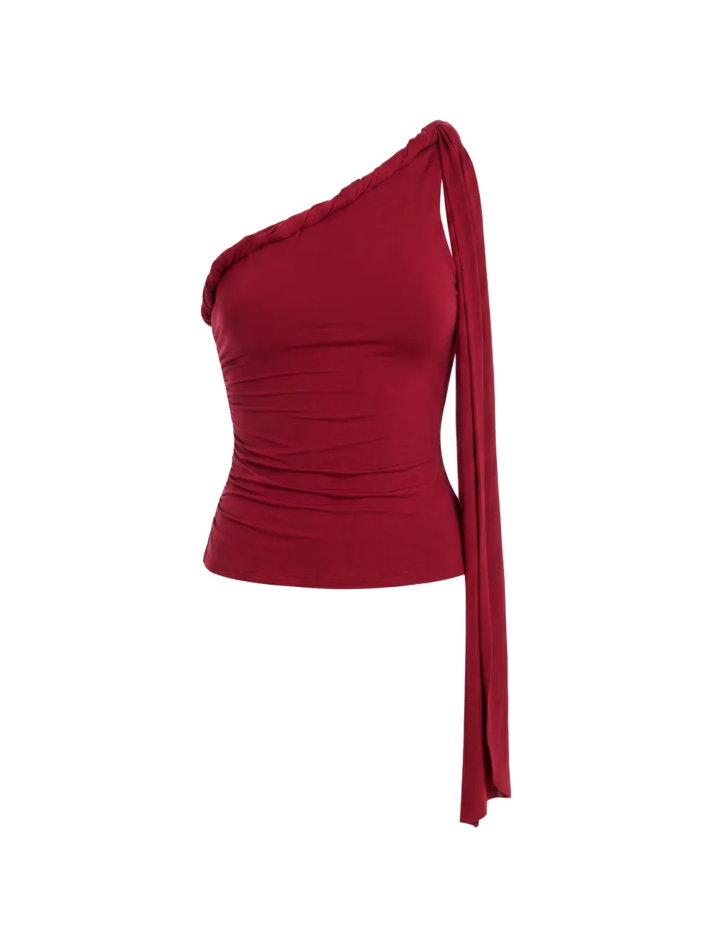AXEL 113 Sumi draped one-shoulder top - Rosso