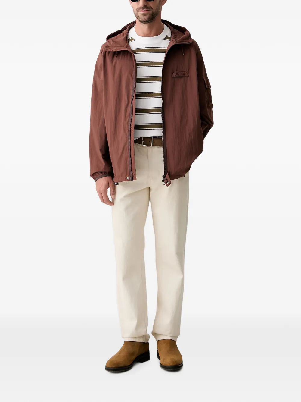 Barbour Re-engineered jack met capuchon Bruin