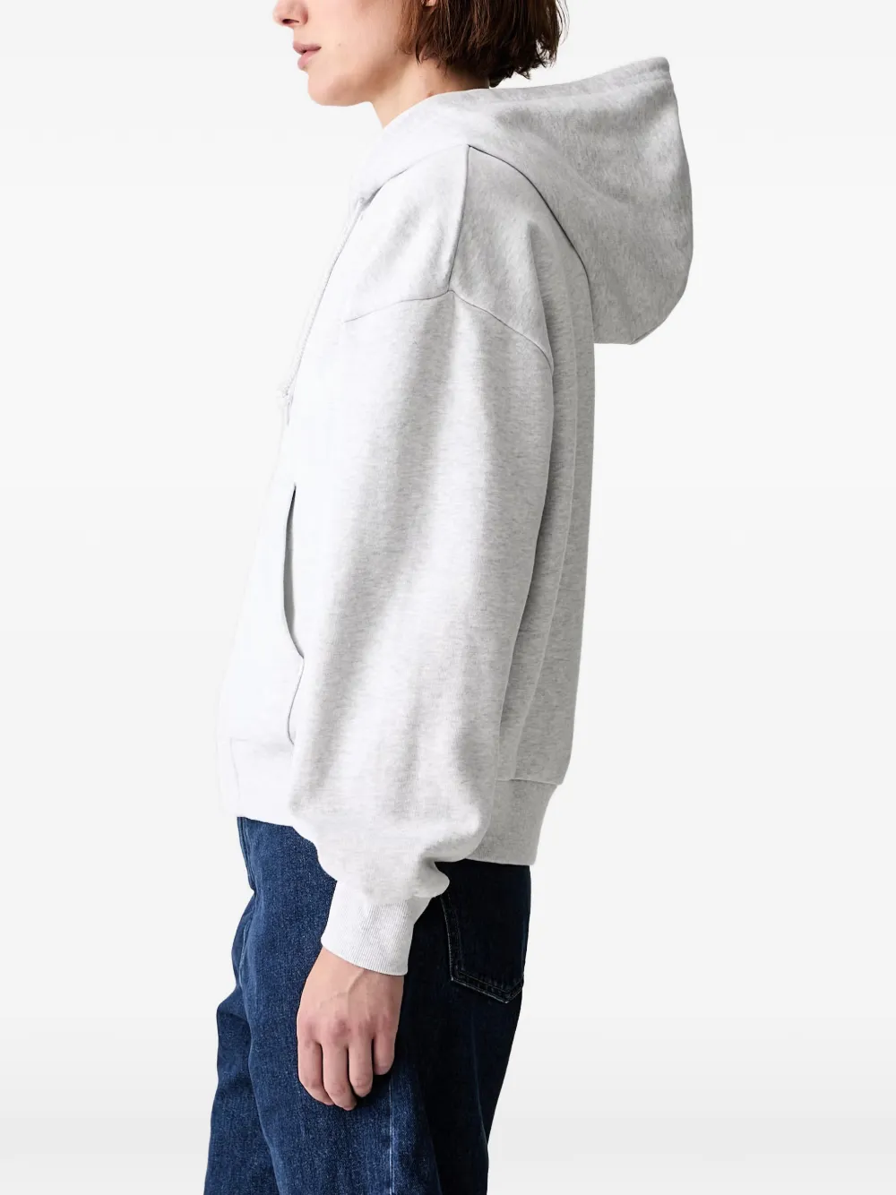 Carhartt WIP Hoodie met geborduurd logo en rits Grijs