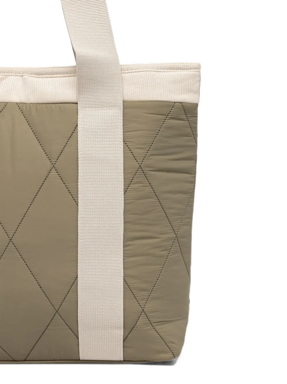 Barbour Healy quilted corduroy-trim tote bag Groen