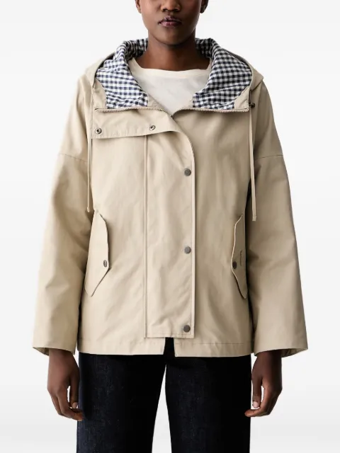 Barbour chaqueta Kingswood impermeable con capucha con cordones