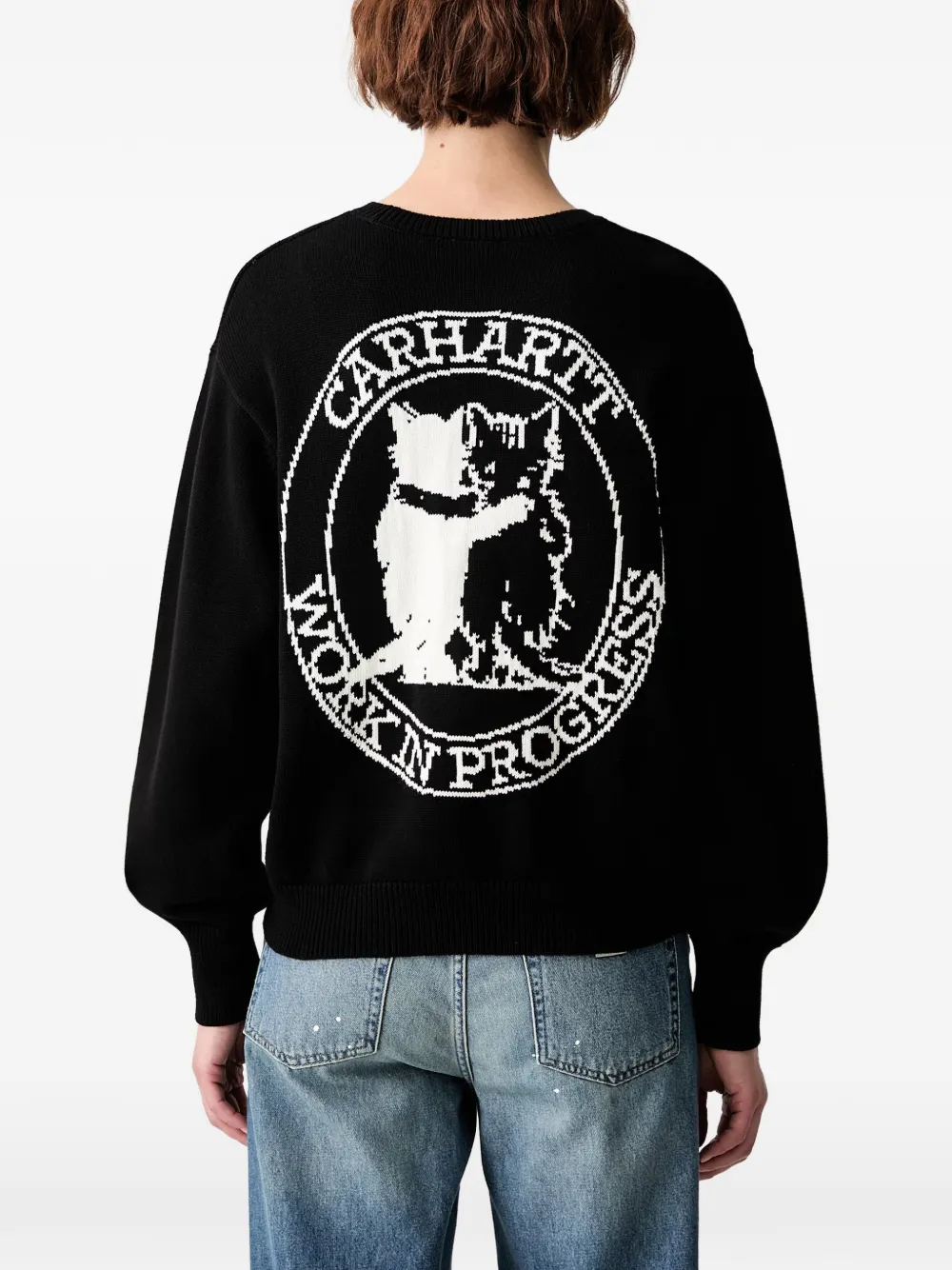Carhartt WIP Trui met grafische intarsia Zwart
