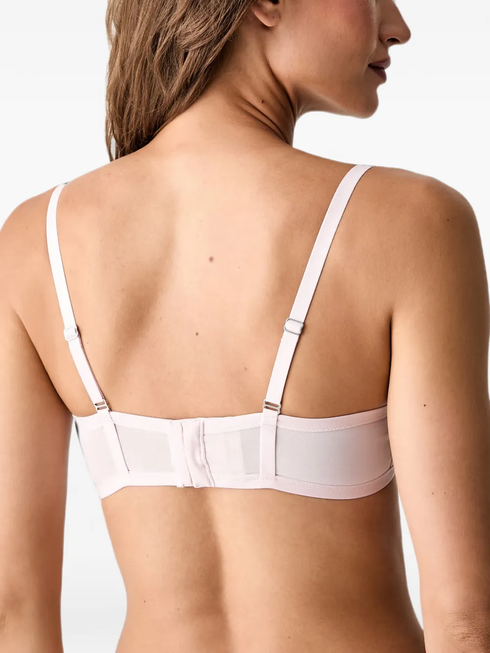 Chantelle Bh met geborduurde bloemen en beugel Roze