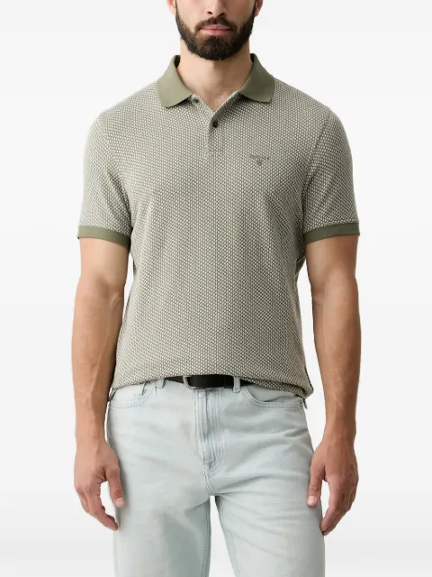 Barbour Copgrove geometric-print short-sledeve polo shirt