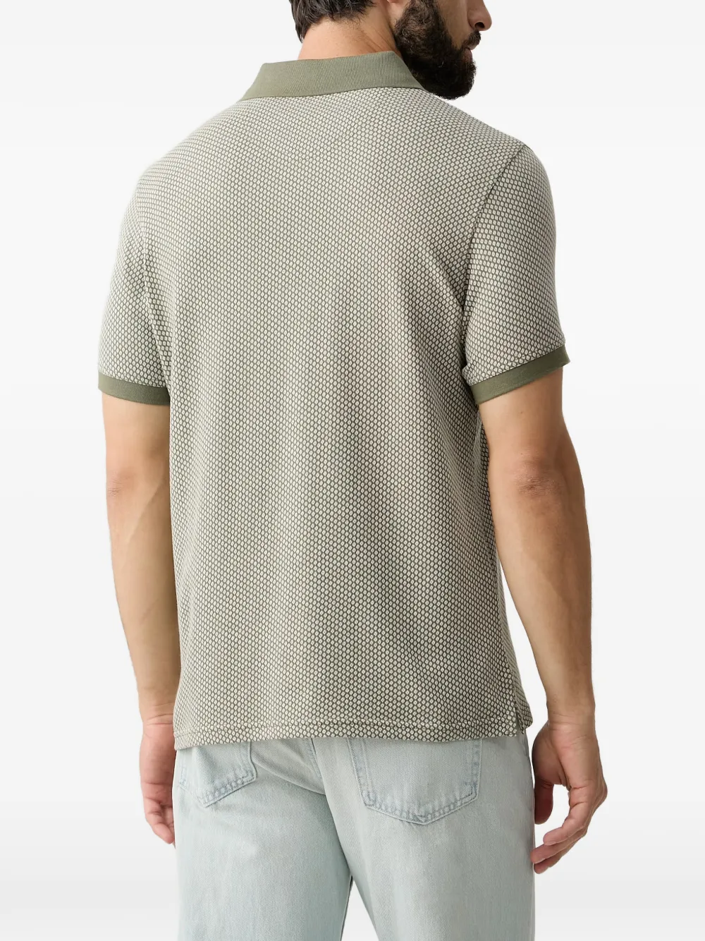 Barbour Copgrove poloshirt met geometrische print en korte mouwen Groen