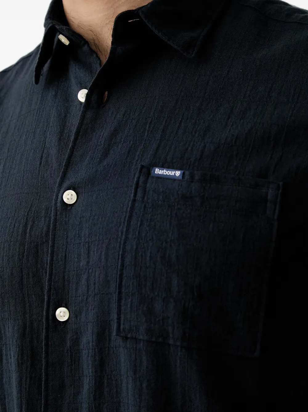 Barbour Kingswood overhemd met korte mouwen Blauw