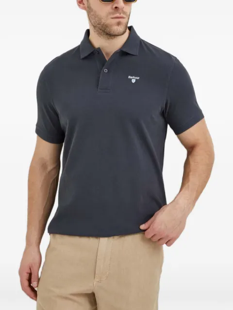 Barbour logo-embroidered piqué polo shirt