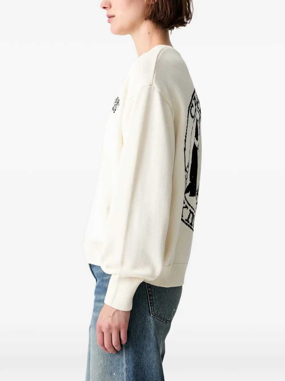 Carhartt WIP Trui met intarsia logo Beige