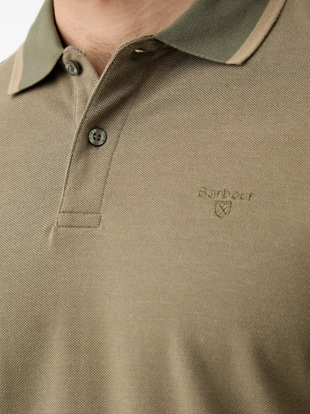 Barbour Barnard poloshirt met korte mouwen en geborduurd logo Groen