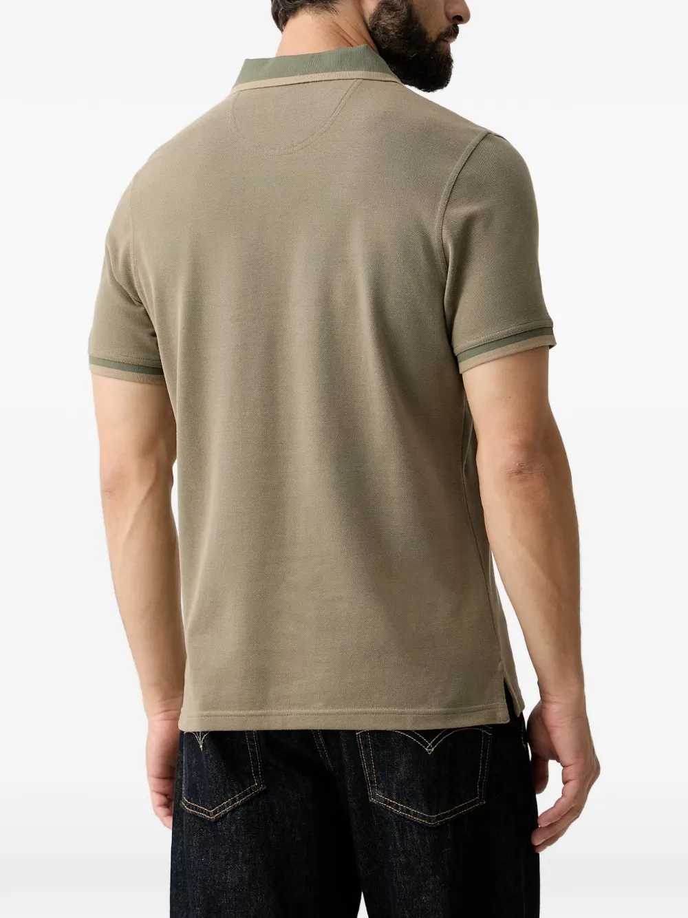 Barbour Barnard poloshirt met korte mouwen en geborduurd logo Groen