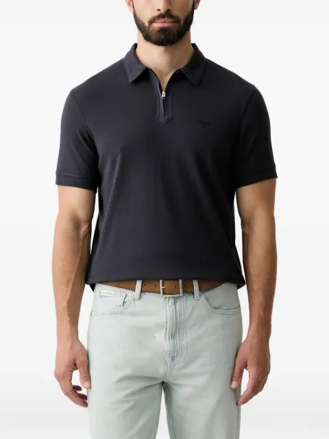 Barbour Crakehall zip-fastening logo-embroidered polo shirt