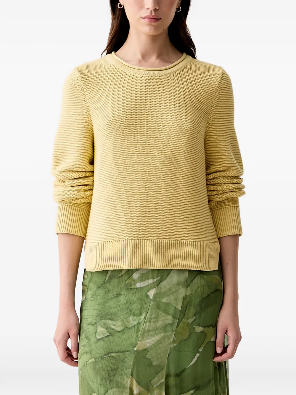 Barbour Fawley textured-knit long-sleeved sweater - Gelb