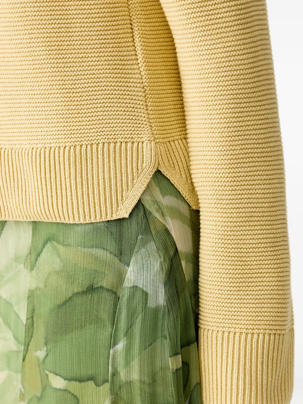 Barbour Fawley gebreide trui met textuur en lange mouwen Geel