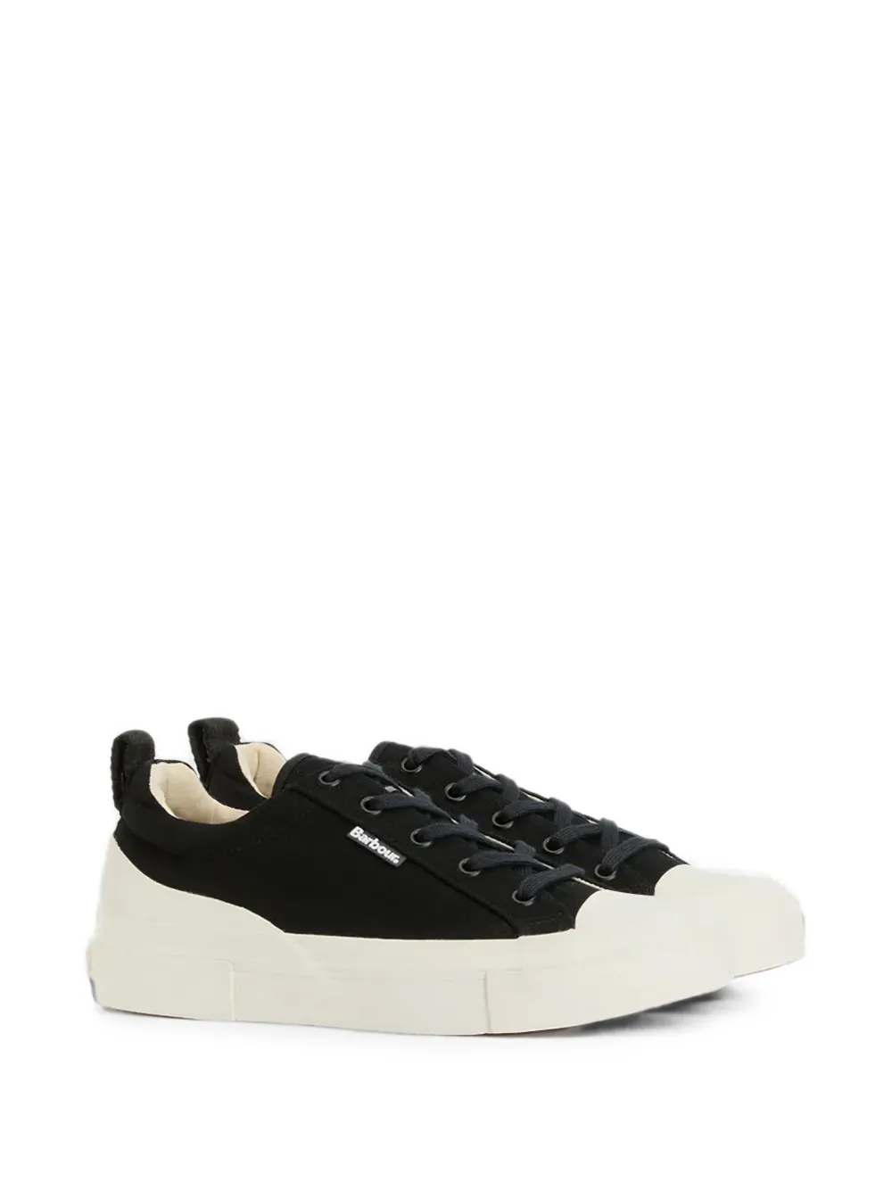 Barbour Stanhope canvas sneakers Zwart