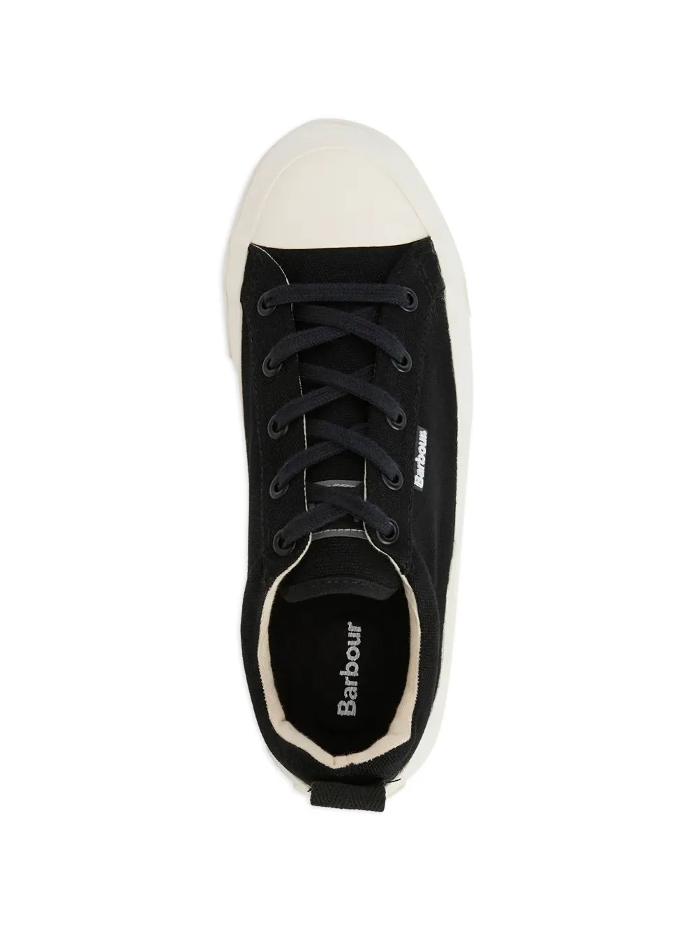 Barbour Stanhope canvas sneakers Zwart
