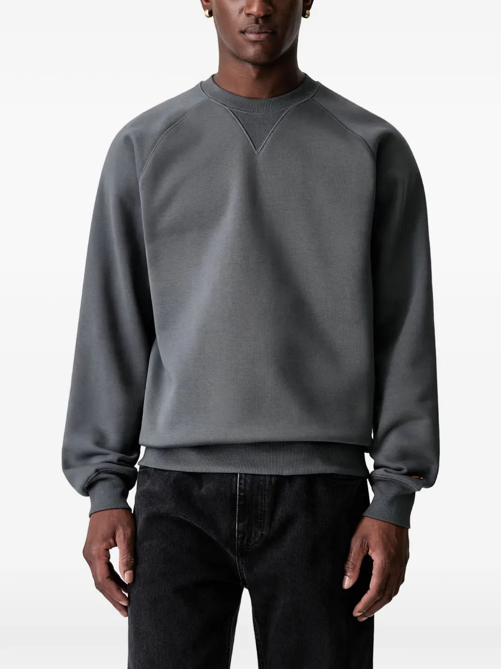Carhartt WIP raglan-sleeve logo-embroidered sweater - Grigio