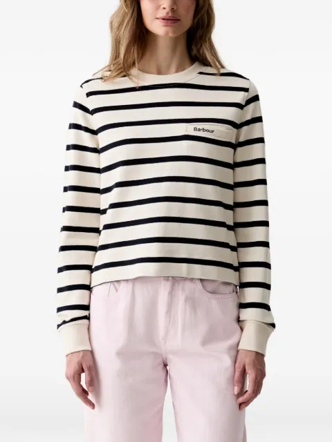 Barbour Aylesby striped-pattern chest-pocket sweatshirt