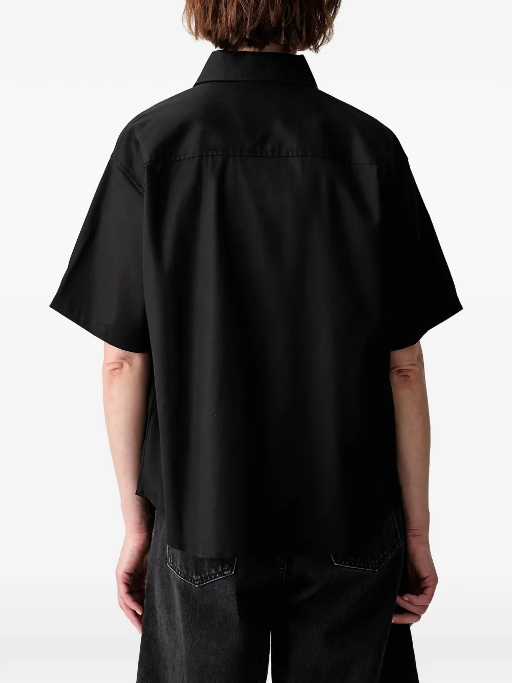 Carhartt WIP Overhemd met geborduurd logo en korte mouwen Zwart