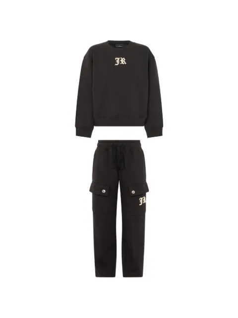 John Richmond Junior logo-print cargo track pants