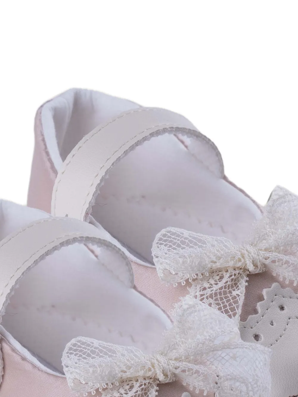 MARLU' couture bow-detail ballerinas Roze