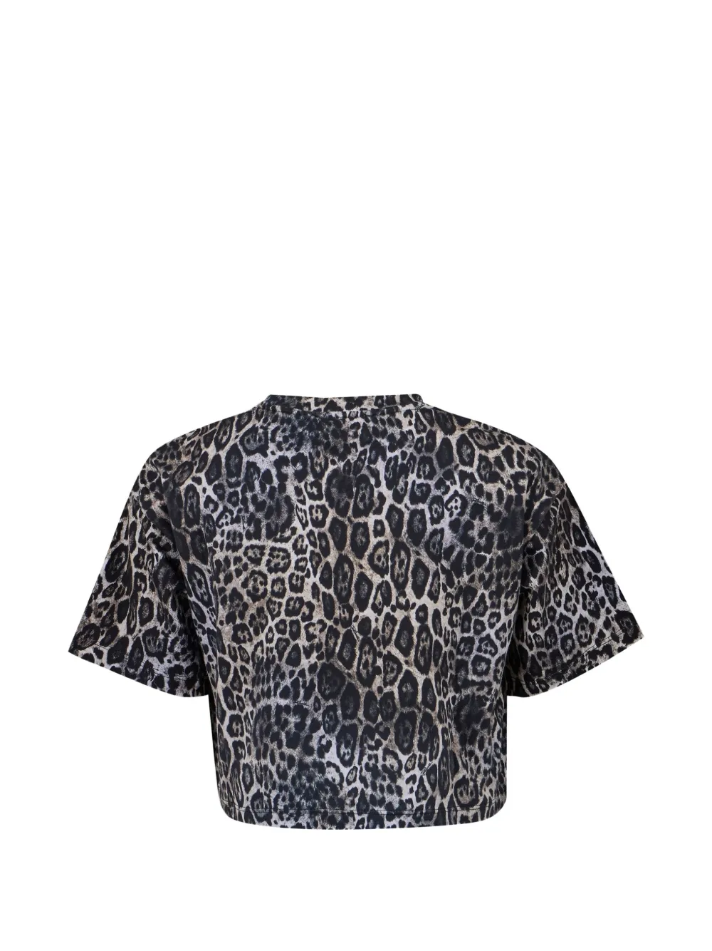 Just Cavalli Kids T-shirt met luipaard-pritn en logo-print Zwart