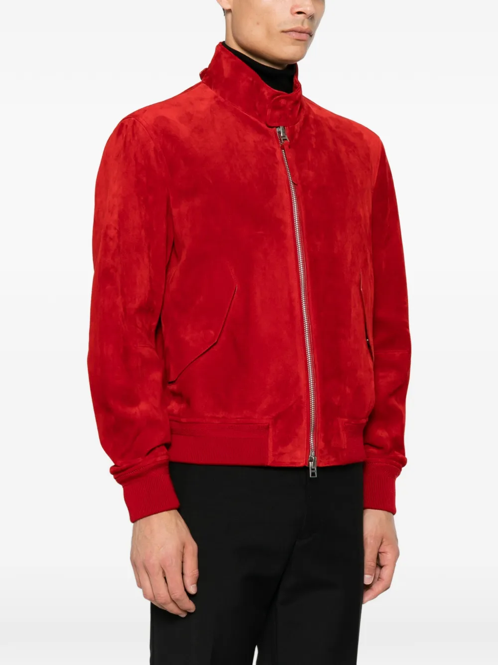 TOM FORD Suède bomberjack Rood