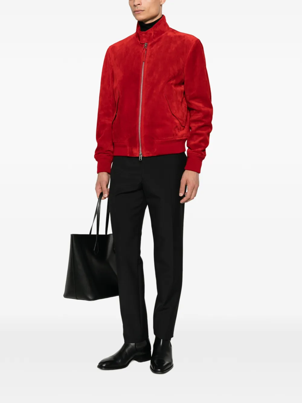 TOM FORD Suède bomberjack Rood