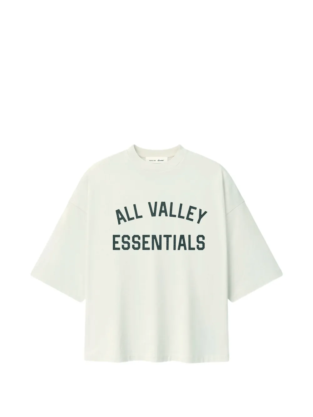 FEAR OF GOD ESSENTIALS Merch Tee T-Shirt mit tiefen Schultern - Nude