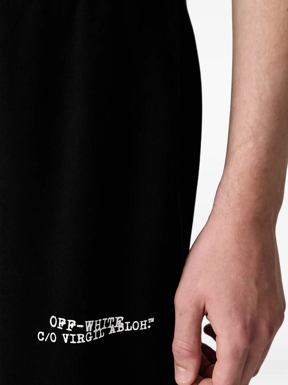 Off-White Trainingsbroek met logoprint Zwart