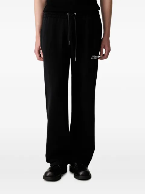 Off-White logo-print drawstring track pants