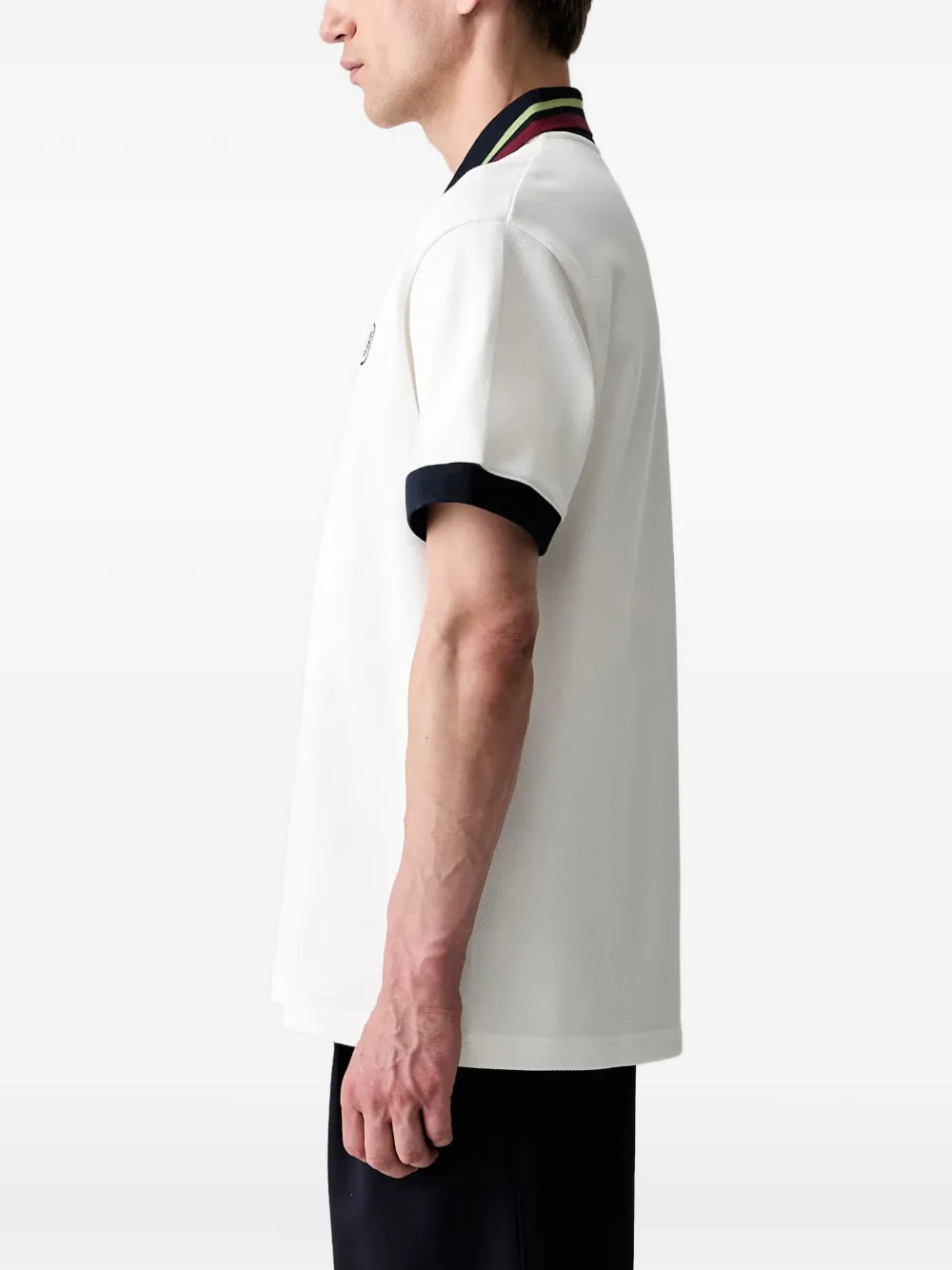 Drôle De Monsieur D Mirror poloshirt met afwerking Wit
