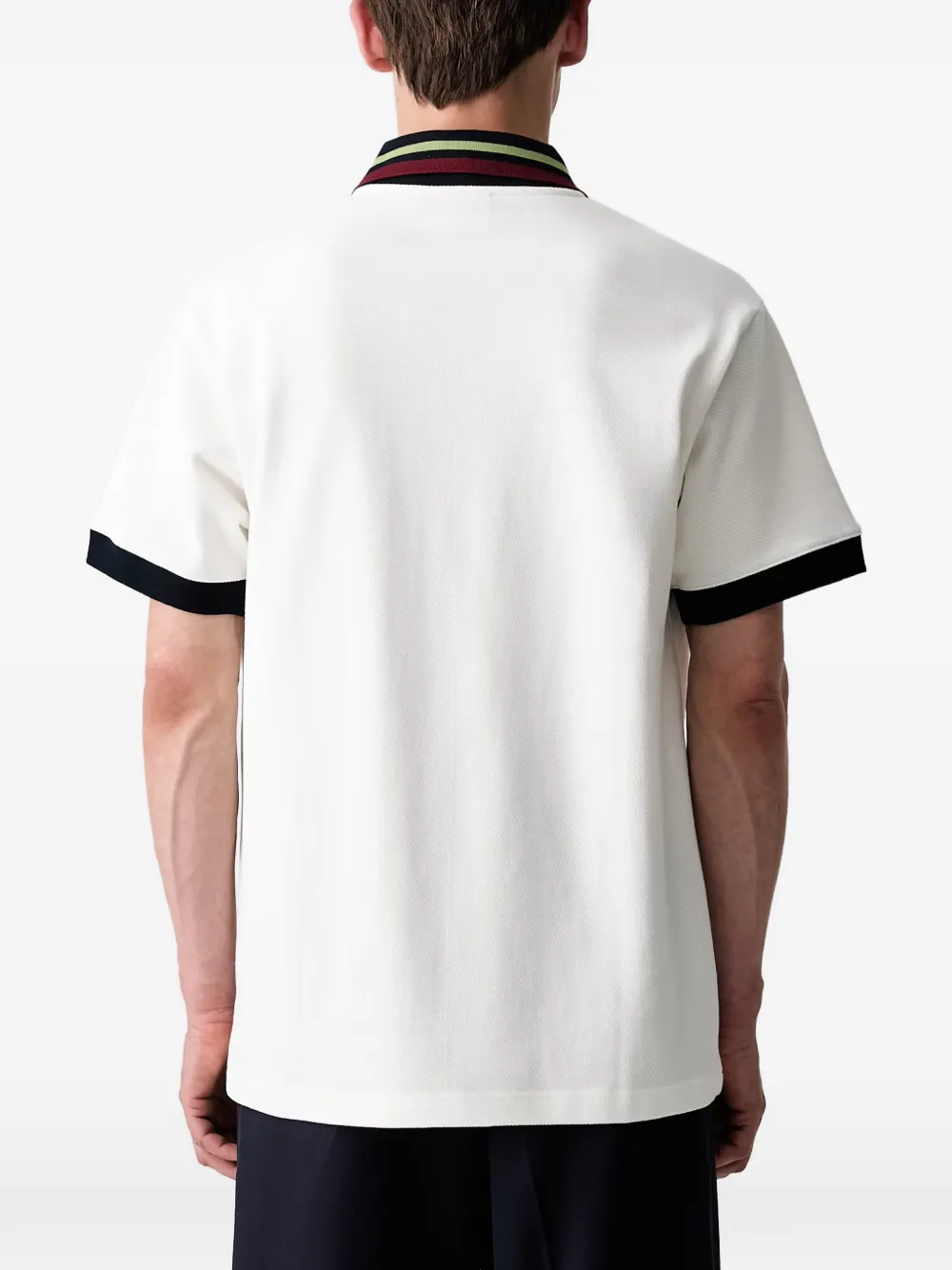 Drôle De Monsieur D Mirror poloshirt met afwerking Wit