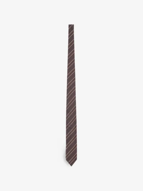 Lardini diagonal-stripe silk tie