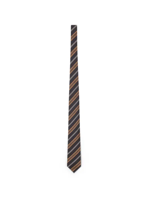 Lardini striped-pattern silk tie
