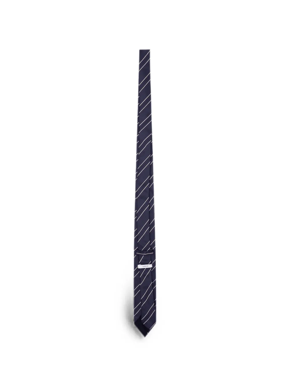 Lardini diagonal-stripe silk tie Blauw