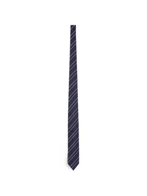 Lardini diagonal-stripe silk tie