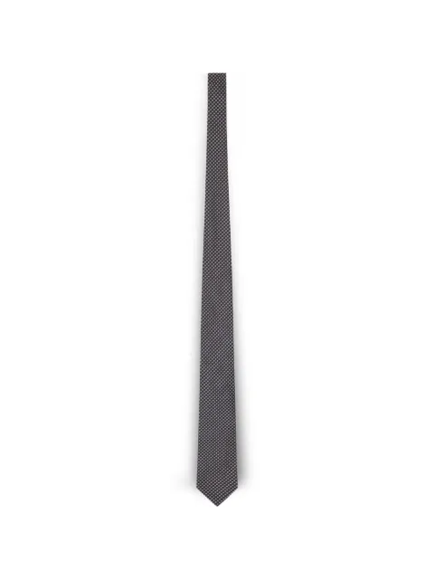 Lardini geometric-print silk tie
