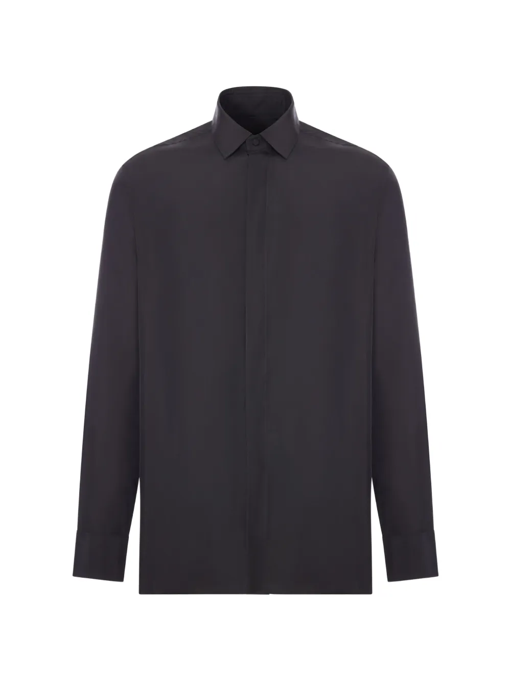 TOM FORD Habotei concealed-placket silk shirt - Nero