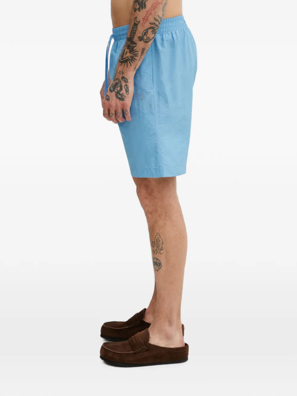 MM6 Maison Margiela Zwembroek met trekkoordtaille Blauw