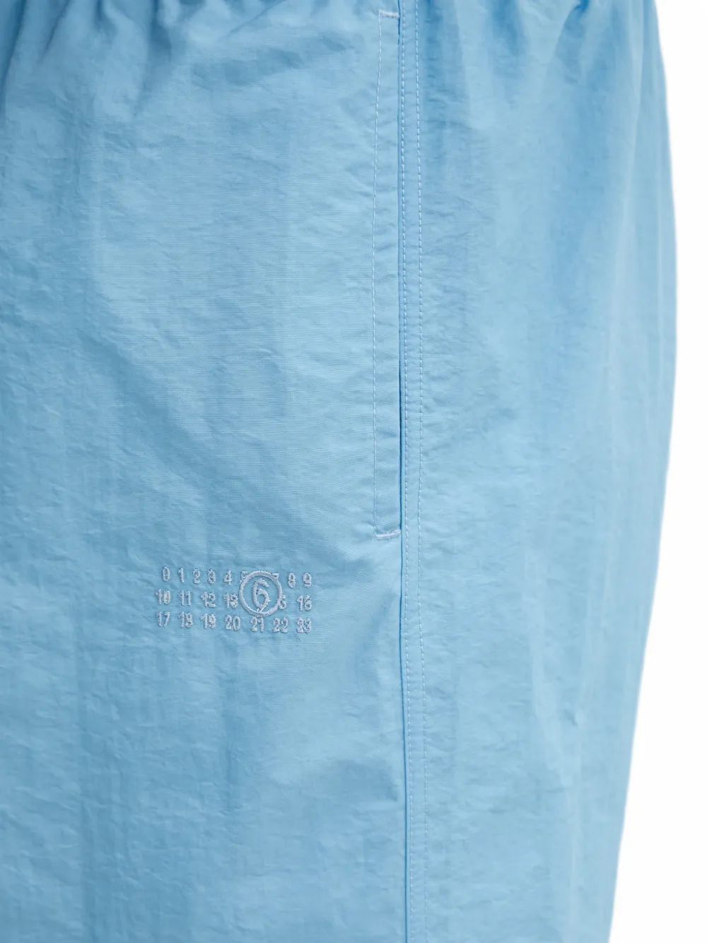 MM6 Maison Margiela Zwembroek met trekkoordtaille Blauw