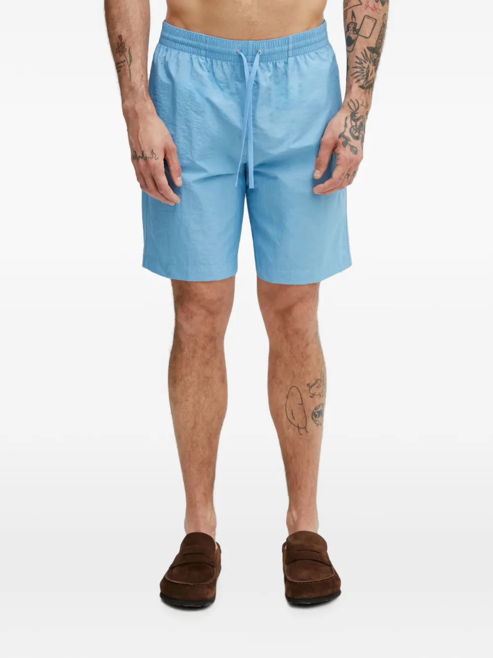 MM6 Maison Margiela drawstring-waist swim shorts - Blu