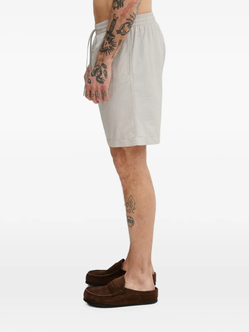 MM6 Maison Margiela Zwembroek met trekkoordtaille Beige