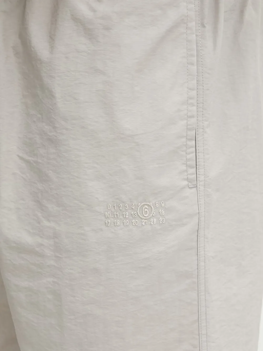 MM6 Maison Margiela Zwembroek met trekkoordtaille Beige