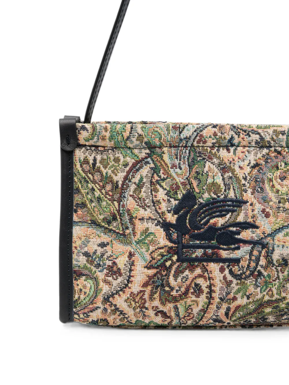 ETRO KIDS Schoudertas met geborduurd logo Beige