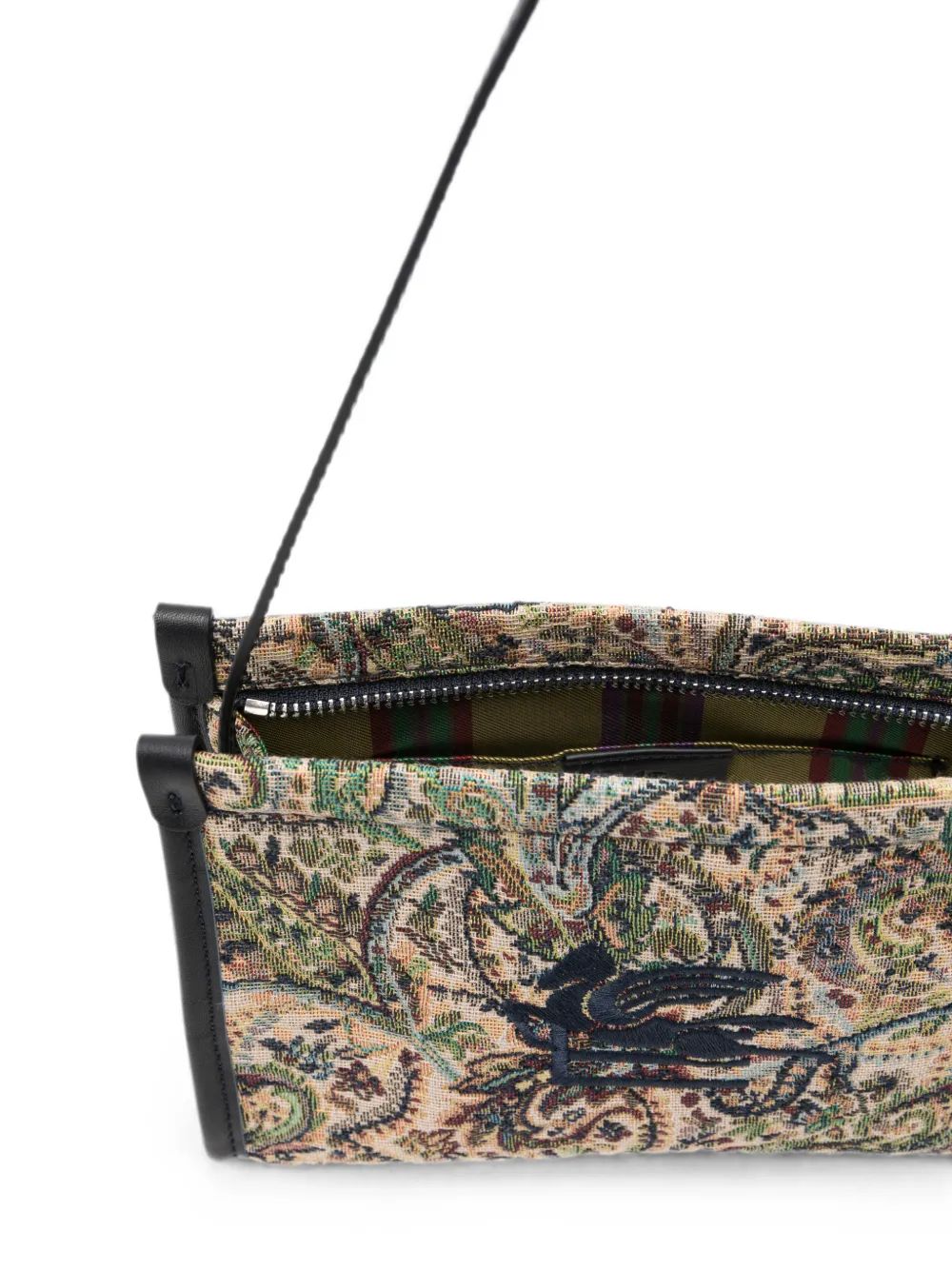 ETRO KIDS Schoudertas met geborduurd logo Beige